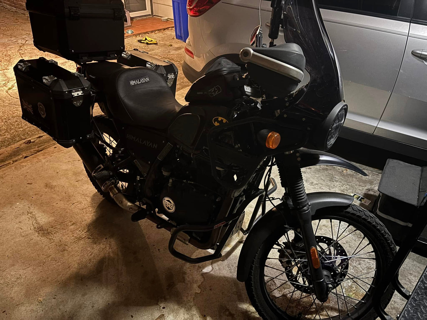 Autodux Fit for Royal Enfield Himalayan 411 Seat With Gel Pad Grey Stich