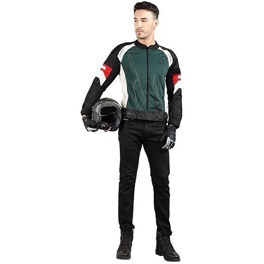 Autodux Royal Enfield ECO 2.0 Riding JACKET R JACKET Olive (L) 42 CM