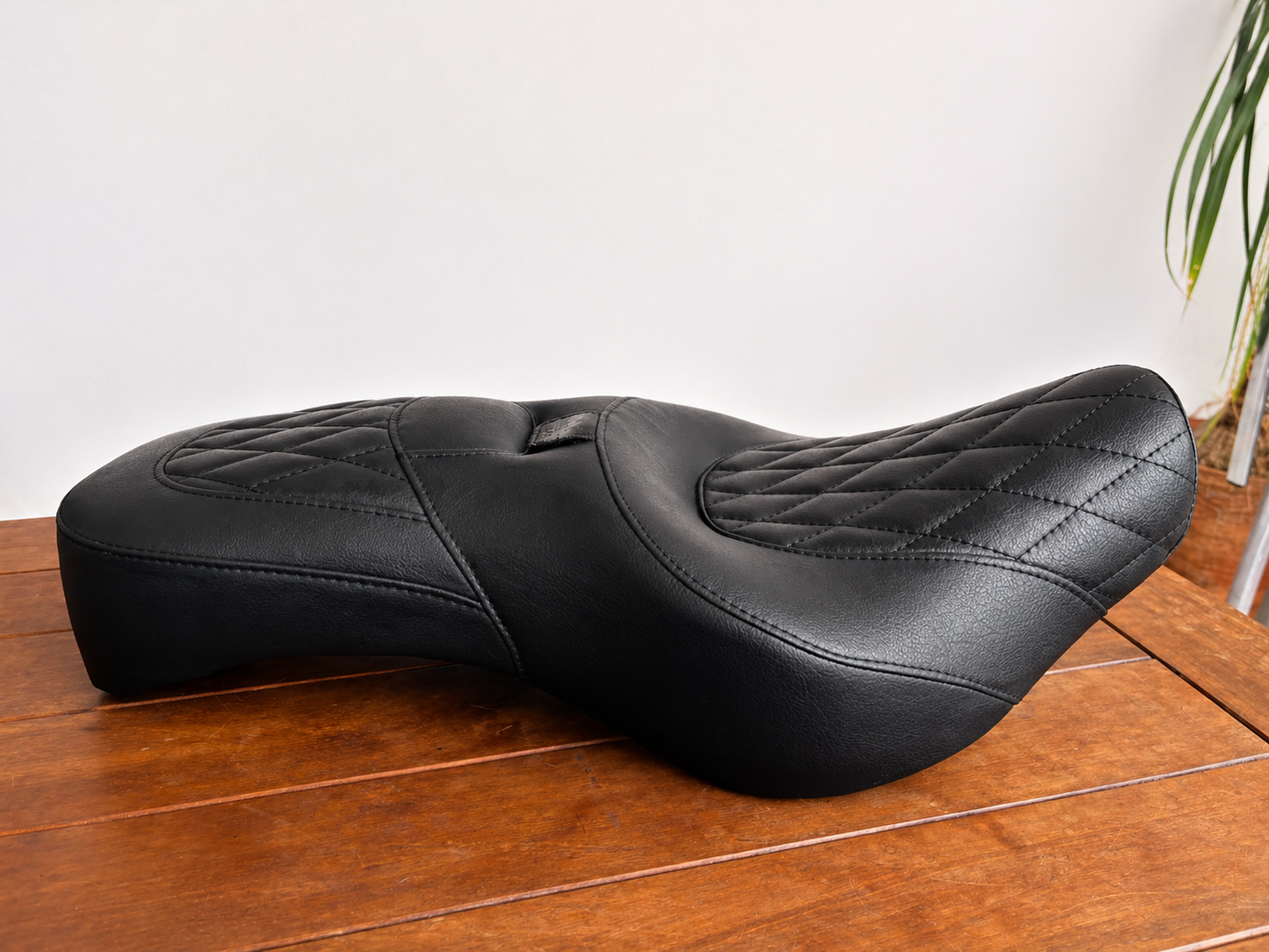 Autodux fit for Royal Enfield Super Meteor & Himalayan 411 & 450 Premium Comfort Black Seat free shipping worldwide.