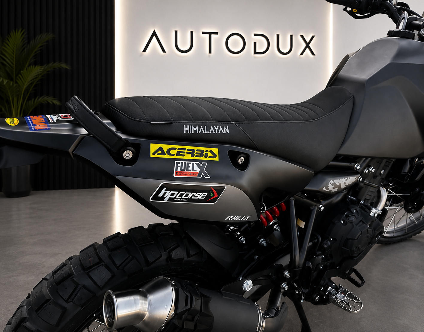 Autodux Fit For Royal Enfield Himalayan 450 Touring Black Seat
