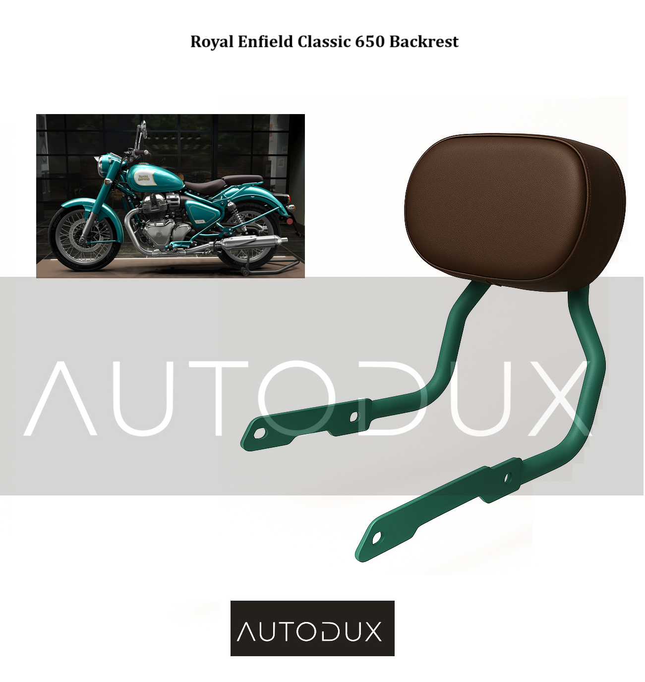 Autodux Fit For Roya Enfield Classic 650 Backrest