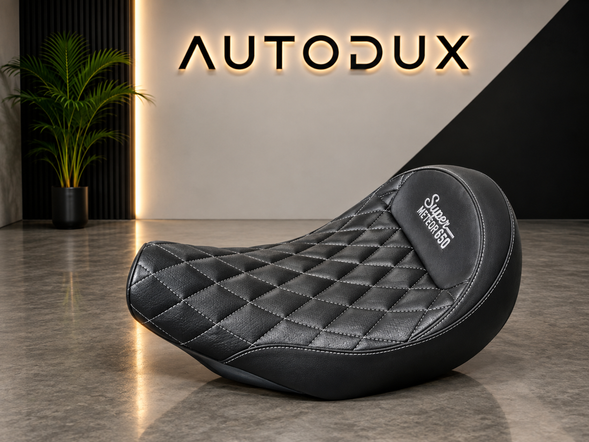 AUTODUX Comfort Rider Touring Seat Fit For Royal Enfield Super Meteor 650