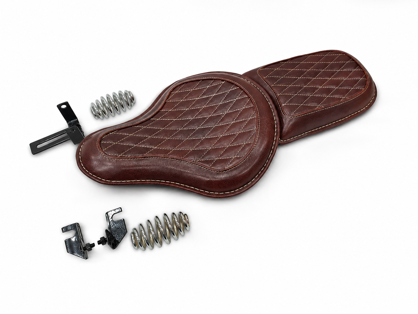 Autodux Fit For Royal Enfield Classic 650 Red Leather Seat