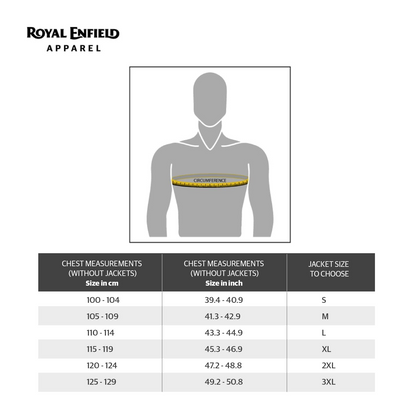 ROYAL ENFIELD EXPLORER PRINT RIDING JACKET|CE certified to class A- Entire Jacket|D3O CE level 2 armours at shoulders elbow & back|Adjustable straps all over|Standalone Rain Jacket|REDDITCH GREY L