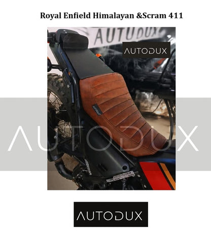 Autodux fit for Himayalan & Scram 411 Front Seat with Rear Plate Black