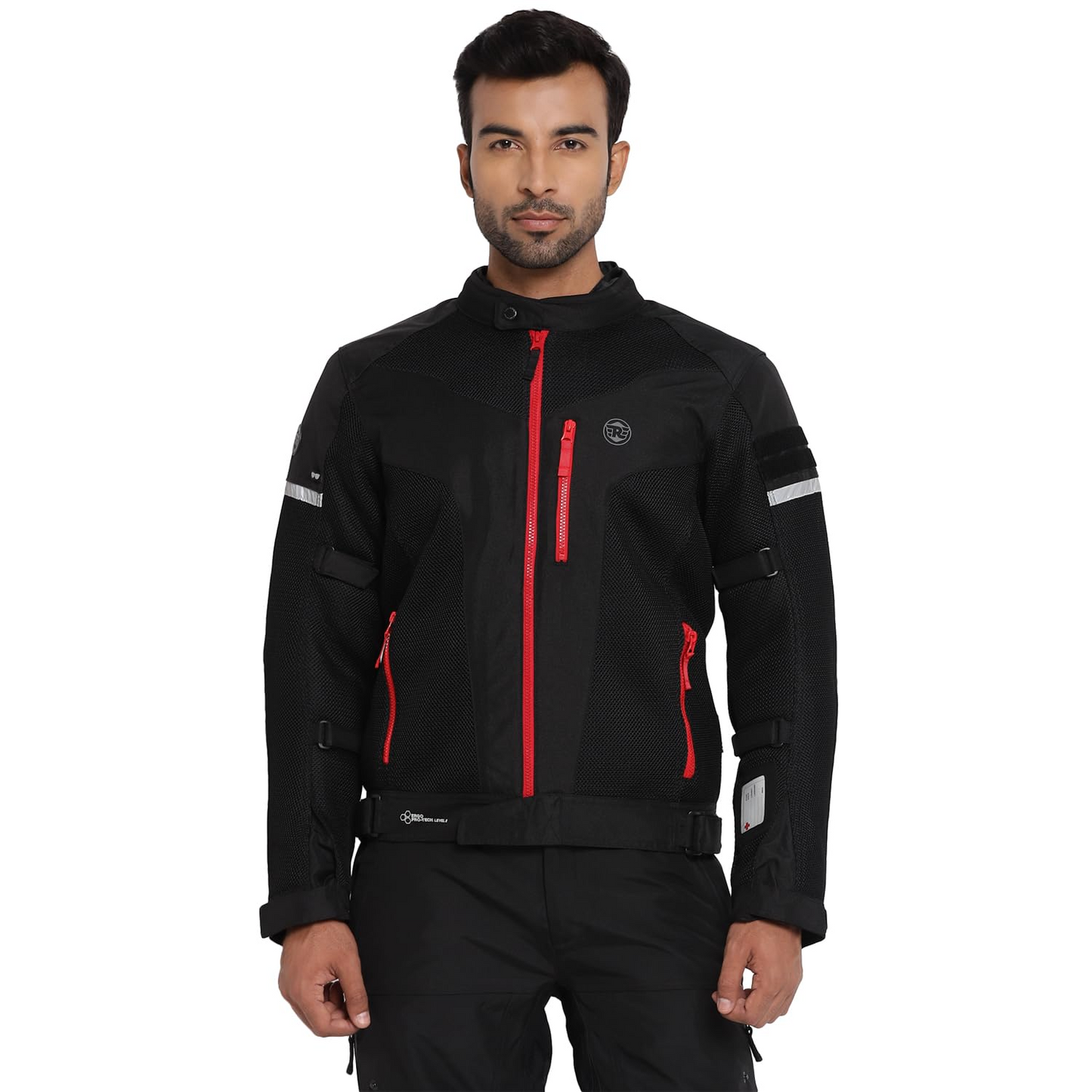 Royal Enfield Windfarer V2 Riding Jacket Black (S) 38 Cm Pro-Tech Ce Level 2 Protectors At Shoulder, Elbow And Back & Pocket At Chest That Can Be...