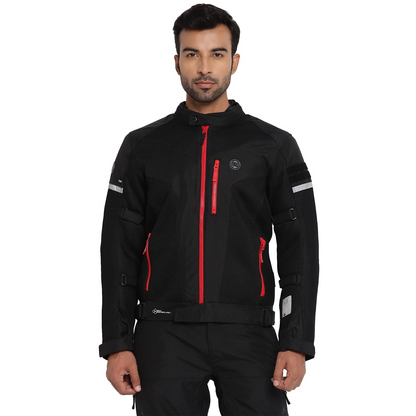 Royal Enfield Windfarer V2 Riding Jacket Black (S) 38 Cm Pro-Tech Ce Level 2 Protectors At Shoulder, Elbow And Back & Pocket At Chest That Can Be...