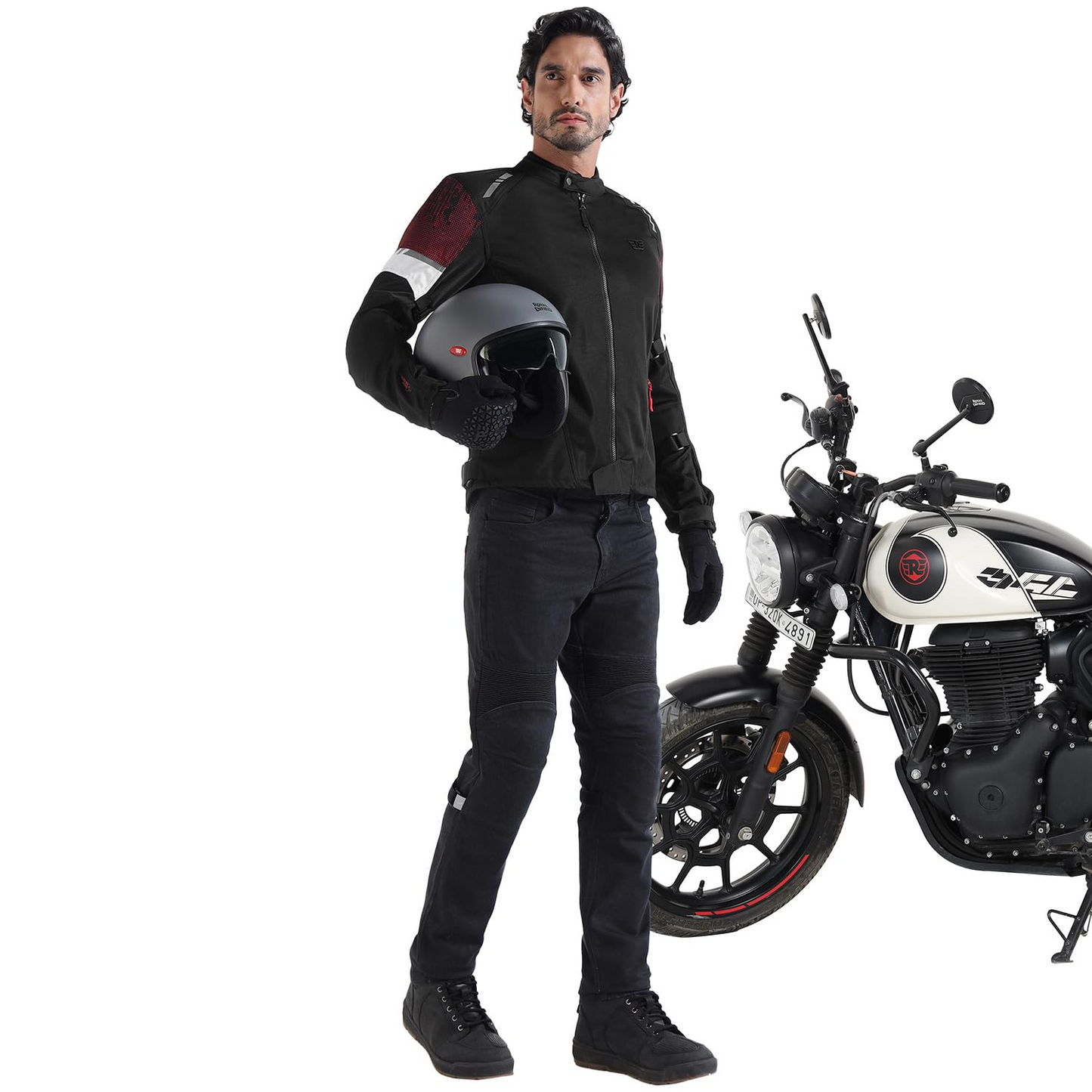 Royal Enfield STREETWIND ECO 3 RIDING JACKET (Size: XL) - JRA250004-RED