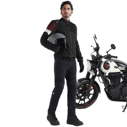 Royal Enfield STREETWIND ECO 3 RIDING JACKET (Size: XL) - JRA250004-RED