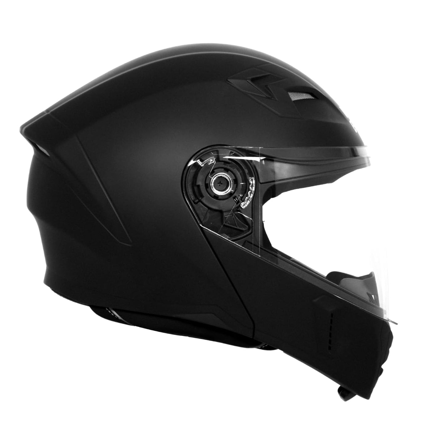 ROYAL ENFIELD MOD Adroit Helmet | ISI Certified | Flip- up Modular | High Impact Grade Thermoplastic Shell | High Density EPS Liner for Better Impact Protection | UV Treated Visor | Black (M) 58 CM