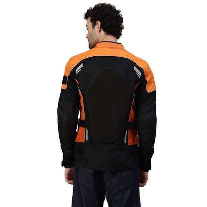Royal Enfield Streetwind Pro Riding Jacket Orange (L) 42 Cm With Ce Level 2 Protectors At Shoulder, Elbow & Back And Ce Level 1 Ergo Pro-Tech Armours At...