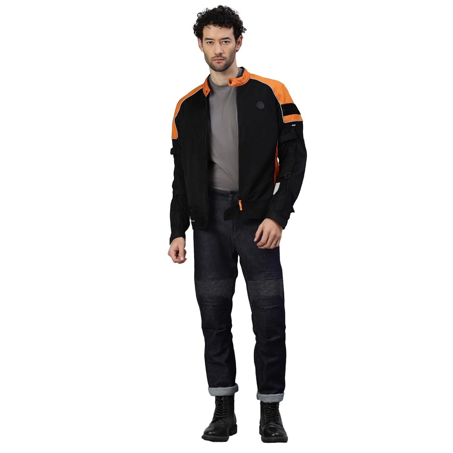 Royal Enfield Streetwind Pro Riding Jacket Orange (L) 42 Cm With Ce Level 2 Protectors At Shoulder, Elbow & Back And Ce Level 1 Ergo Pro-Tech Armours At...