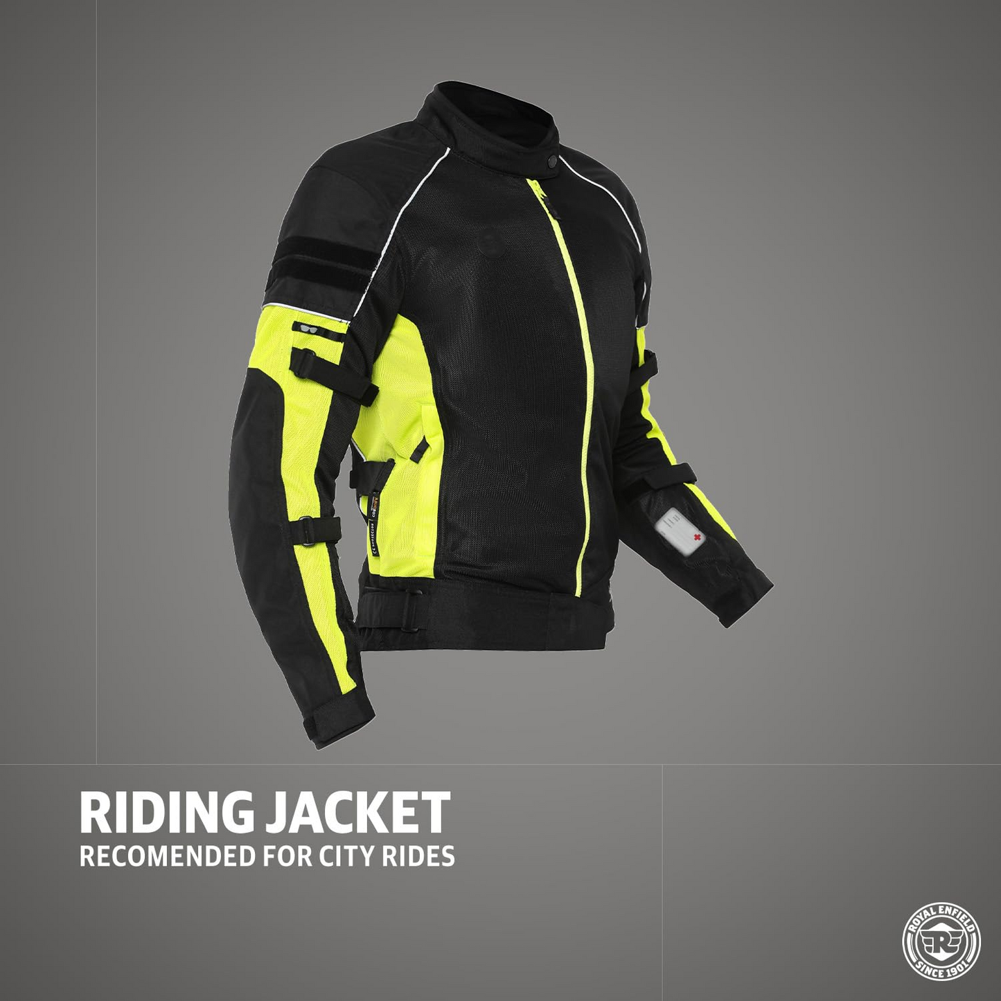 Royal Enfield Streetwind Pro Riding Jacket Black (L) 42 Cm With Ce Level 2 Protectors At Shoulder, Elbow & Back And Ce Level 1 Ergo Pro-Tech Armours At...