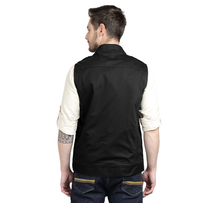 Royal Enfield Sleeveless Commando Jacket Black (Size: XL)-JKO240006-BLACK