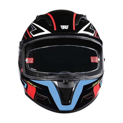 Royal Enfield Speedx Helmet Full Face Gearup | ISI and DOT Certified Riding Helmet | Anti-Fog Pinlock System | Better Scratch Resistance | Dual EPS for Perfect Fitting & Absorb Impact BLACK (XL)62 CM