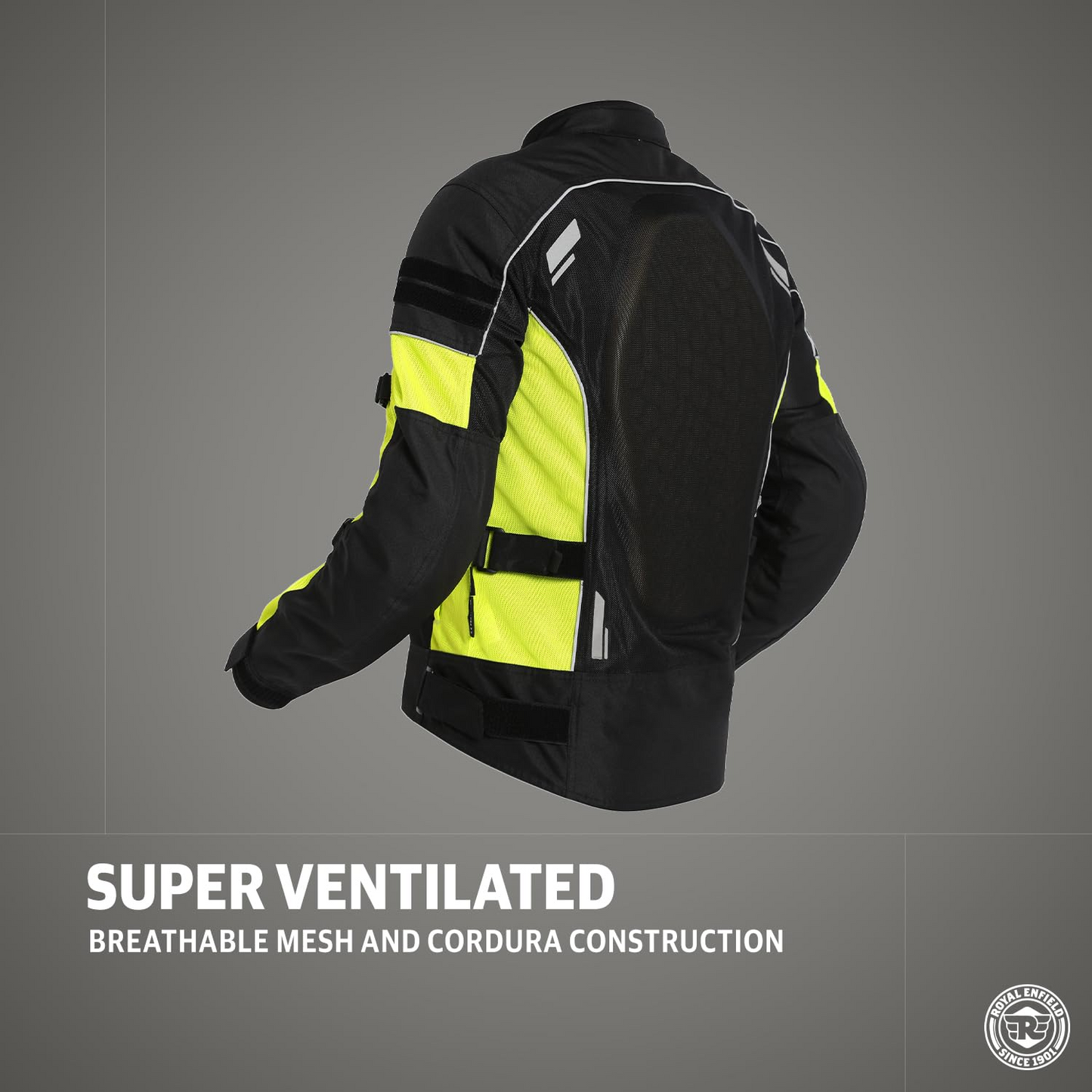 Royal Enfield Streetwind Pro Riding Jacket Black (L) 42 Cm With Ce Level 2 Protectors At Shoulder, Elbow & Back And Ce Level 1 Ergo Pro-Tech Armours At...
