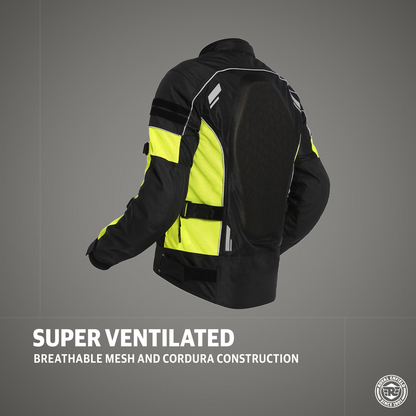 Royal Enfield Streetwind Pro Riding Jacket Black (L) 42 Cm With Ce Level 2 Protectors At Shoulder, Elbow & Back And Ce Level 1 Ergo Pro-Tech Armours At...