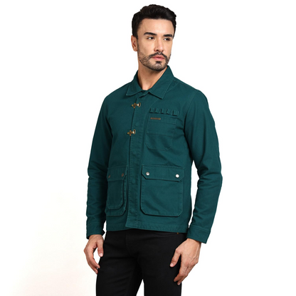 Royal Enfield Military Vintage Jacket(Size:XL)-JKA240002-DEEP TEAL