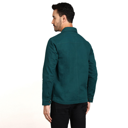 Royal Enfield Military Vintage Jacket(Size:XL)-JKA240002-DEEP TEAL