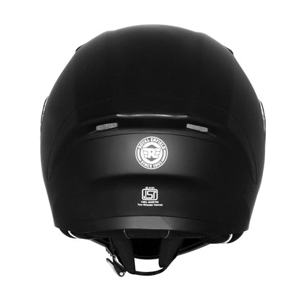 ROYAL ENFIELD MOD Adroit Helmet | ISI Certified | Flip- up Modular | High Impact Grade Thermoplastic Shell | High Density EPS Liner for Better Impact Protection | UV Treated Visor | Black (M) 58 CM