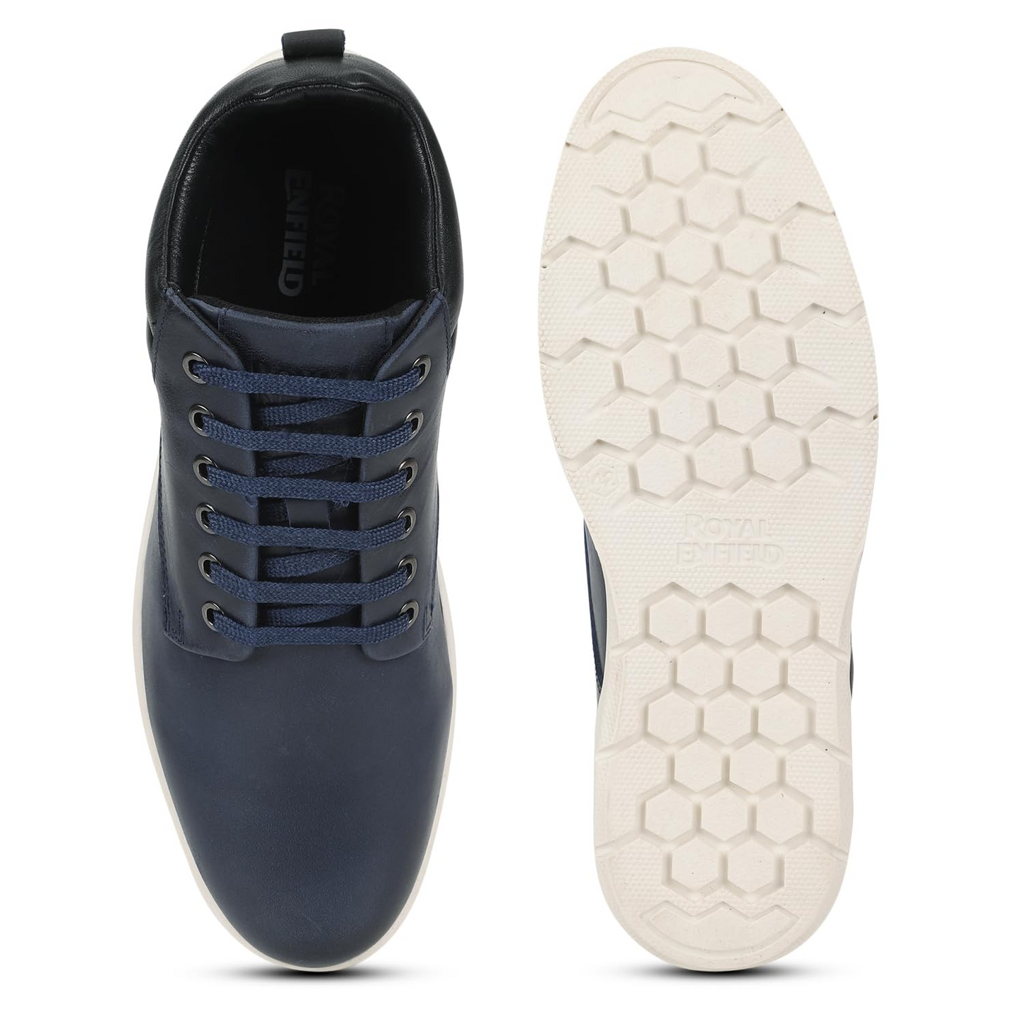 Royal Enfield Clasic Leather MIDANKLE Shoes Dark Blue