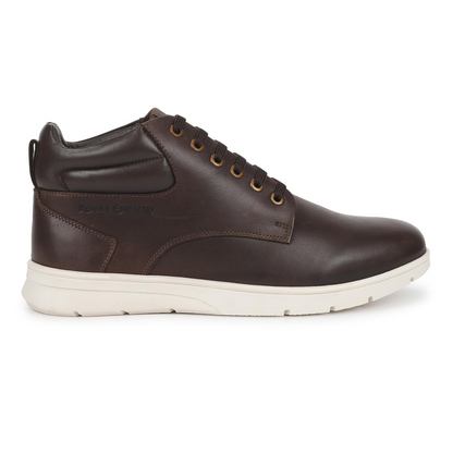 Royal enfield CLASIC LEATHER MIDANKLE SHOES DARK BROWN