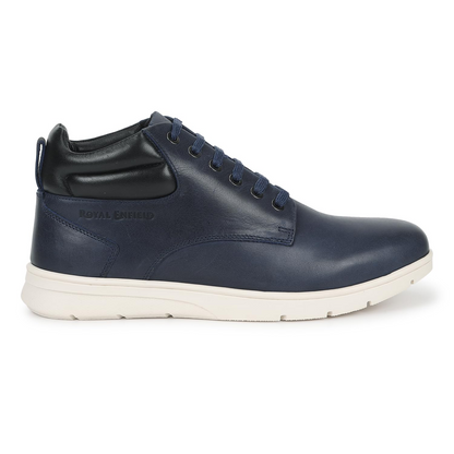 Royal Enfield Clasic Leather MIDANKLE Shoes Dark Blue