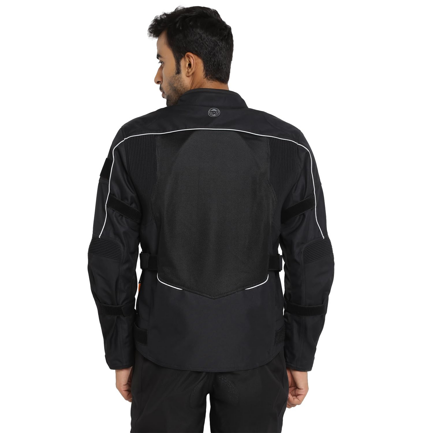 Royal Enfield Explorer V4 Pro Riding Jacket Black (L) 42 Cm with "D3O",Level 2 Protectors At Shoulders & Elbows & Fitted with Back Armours,“Ergo Pro Tech”,Level 2 Pockets For Chest Protectors
