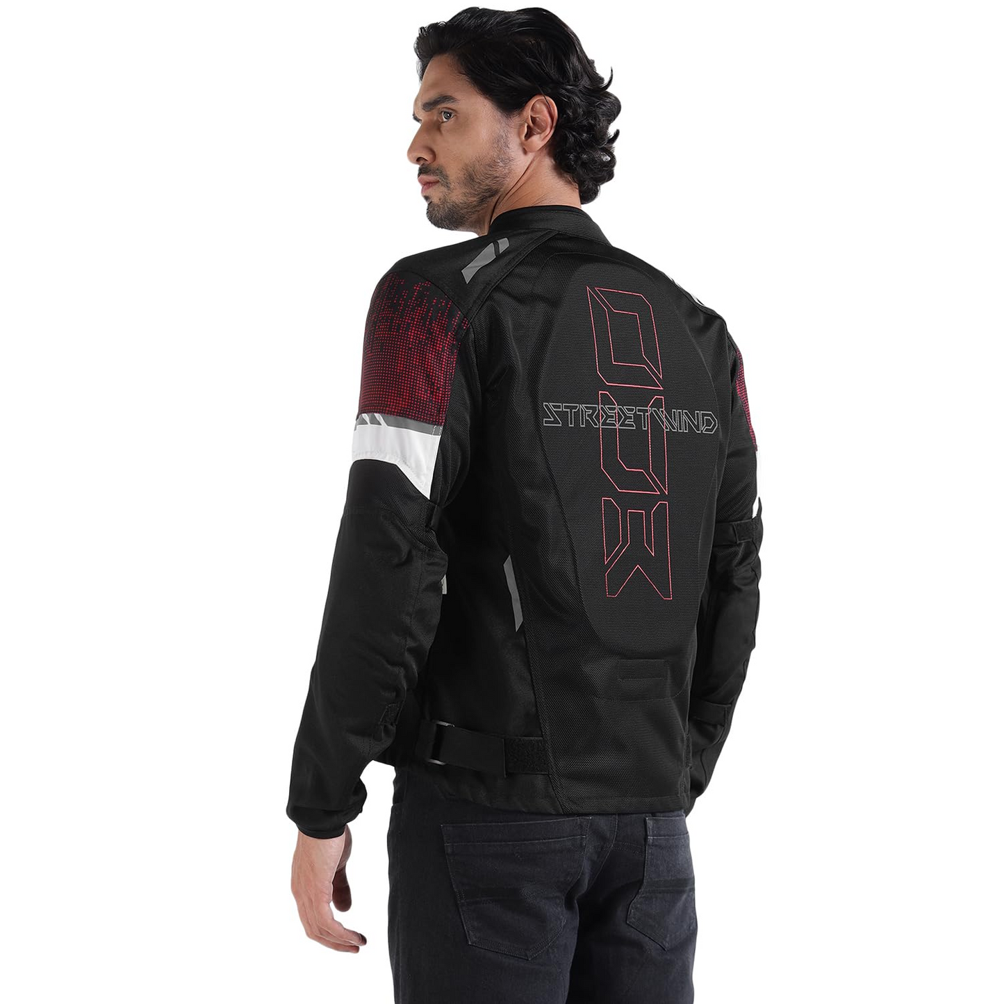 Royal Enfield STREETWIND ECO 3 RIDING JACKET (Size: XL) - JRA250004-RED