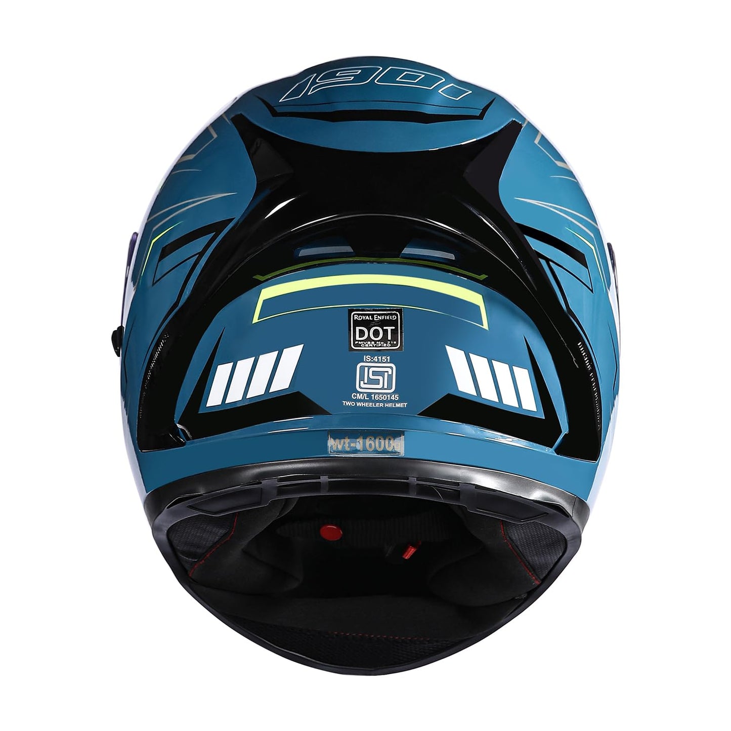 Royal Enfield Speedx Helmet Full Face Gearup | ISI and DOT Certified Riding Helmet | Anti-Fog Pinlock System | Better Scratch Resistance | Dual EPS for Perfect Fitting & Absorb Impact Teal (XL) 62 CM