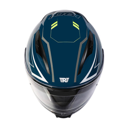 Royal Enfield Speedx Helmet Full Face Gearup | ISI and DOT Certified Riding Helmet | Anti-Fog Pinlock System | Better Scratch Resistance | Dual EPS for Perfect Fitting & Absorb Impact Teal (XL) 62 CM