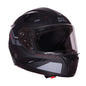 ROYAL ENFIELD AIR-X 1901 Full Face Helmet | Certification: ISI & DOT | High Impact Grade ABS Shell |Multipore Ventilation System | Aerodynamic Design with Aggressive Styling | Black (M) 58 CM