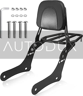 Autodux Fit For Motorcycle Sissy Bar Detachable Rear Passenger Backrest with Luggage Rack Backrest Pad for Honda Rebel 1100 1100T CMX1100 DCT 2021-2024 Replace OEM P/N:08R71-MLA-A00MLA-A00