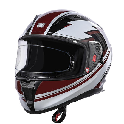 Royal Enfield Speedx FF Avd Id Abs Gl ISI and DOT Certified Riding Helmet Maroon (L) 60 with High Impact Grade Thermoplastic for Superior Impact Protection and Durability