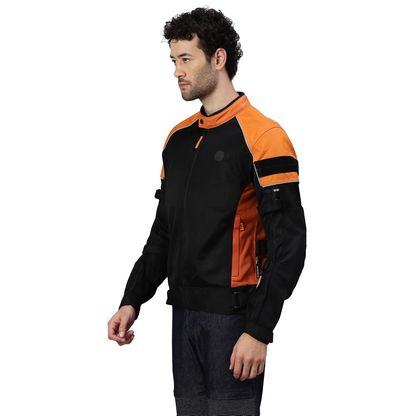 Royal Enfield Streetwind Pro Riding Jacket Orange (L) 42 Cm With Ce Level 2 Protectors At Shoulder, Elbow & Back And Ce Level 1 Ergo Pro-Tech Armours At...