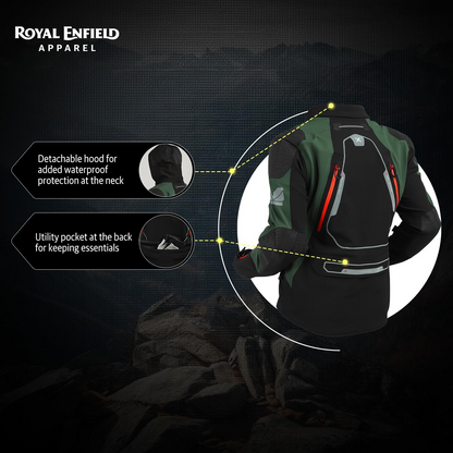 ROYAL ENFIELD ADVENTURER XT RIDING JACKET | Superfabric: High abrasion resistance | Waterproof & Detachable Winter/Thermal liner | Level 2 Protectors:...
