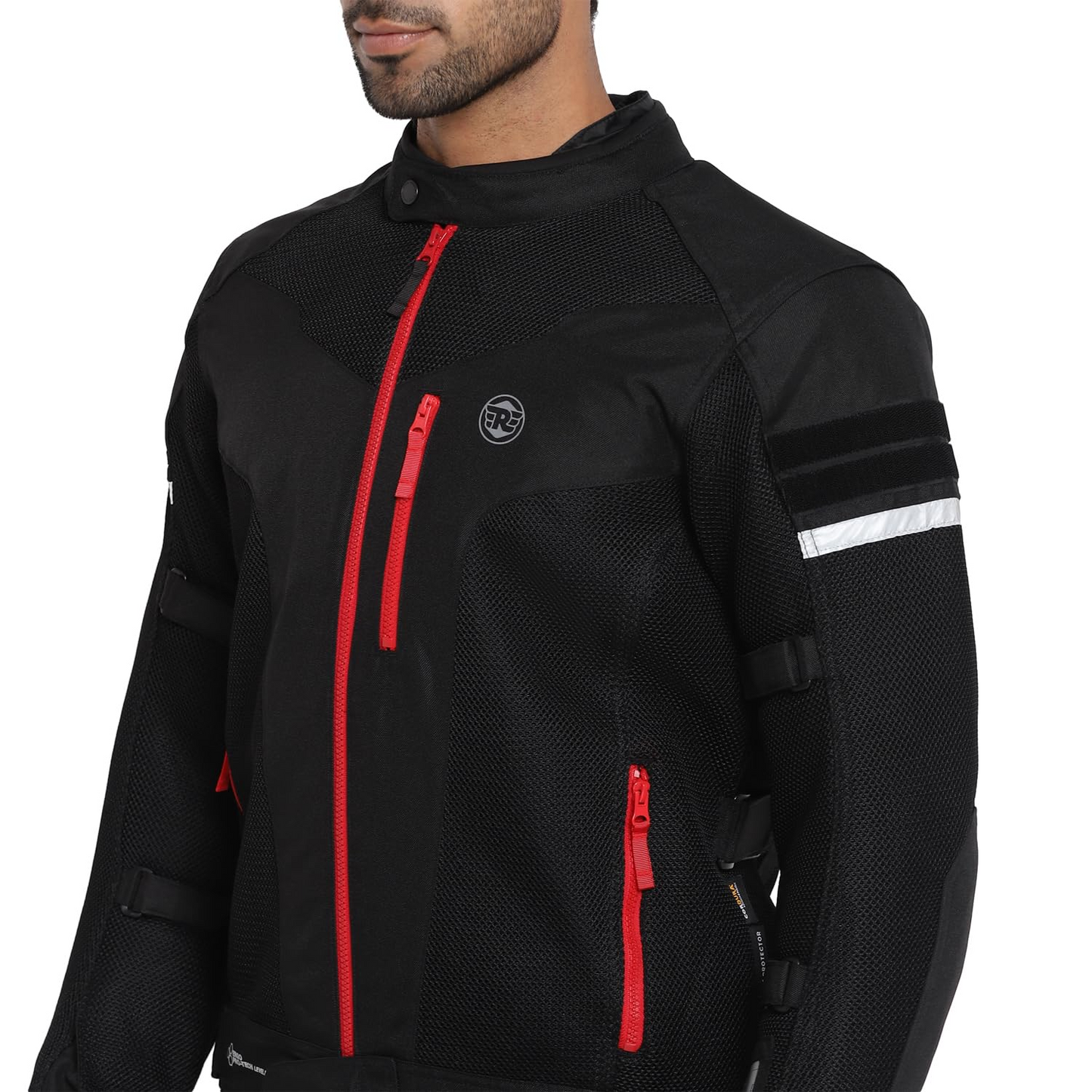 Royal Enfield Windfarer V2 Riding Jacket Black (S) 38 Cm Pro-Tech Ce Level 2 Protectors At Shoulder, Elbow And Back & Pocket At Chest That Can Be...