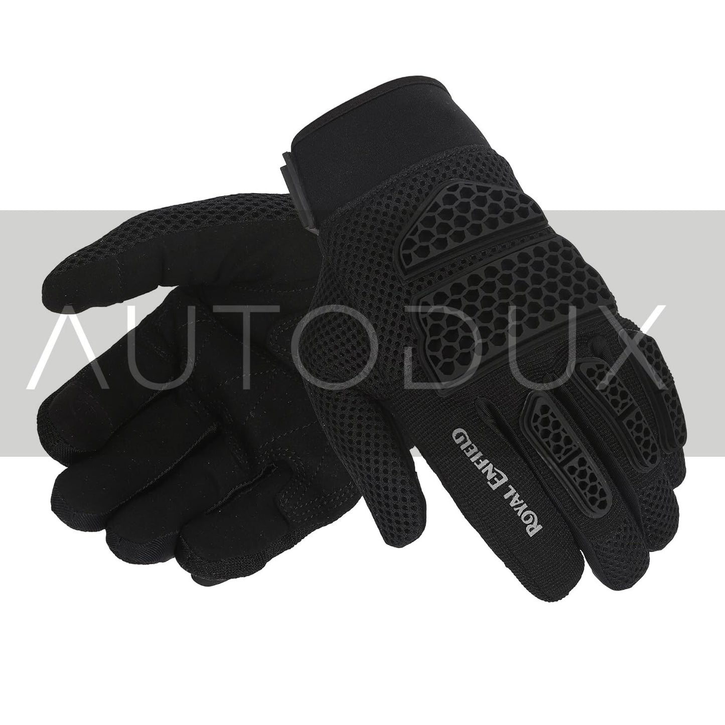 Autodux RE Street Ace Gloves Black S | Air Mesh | TPR Knuckle Protection