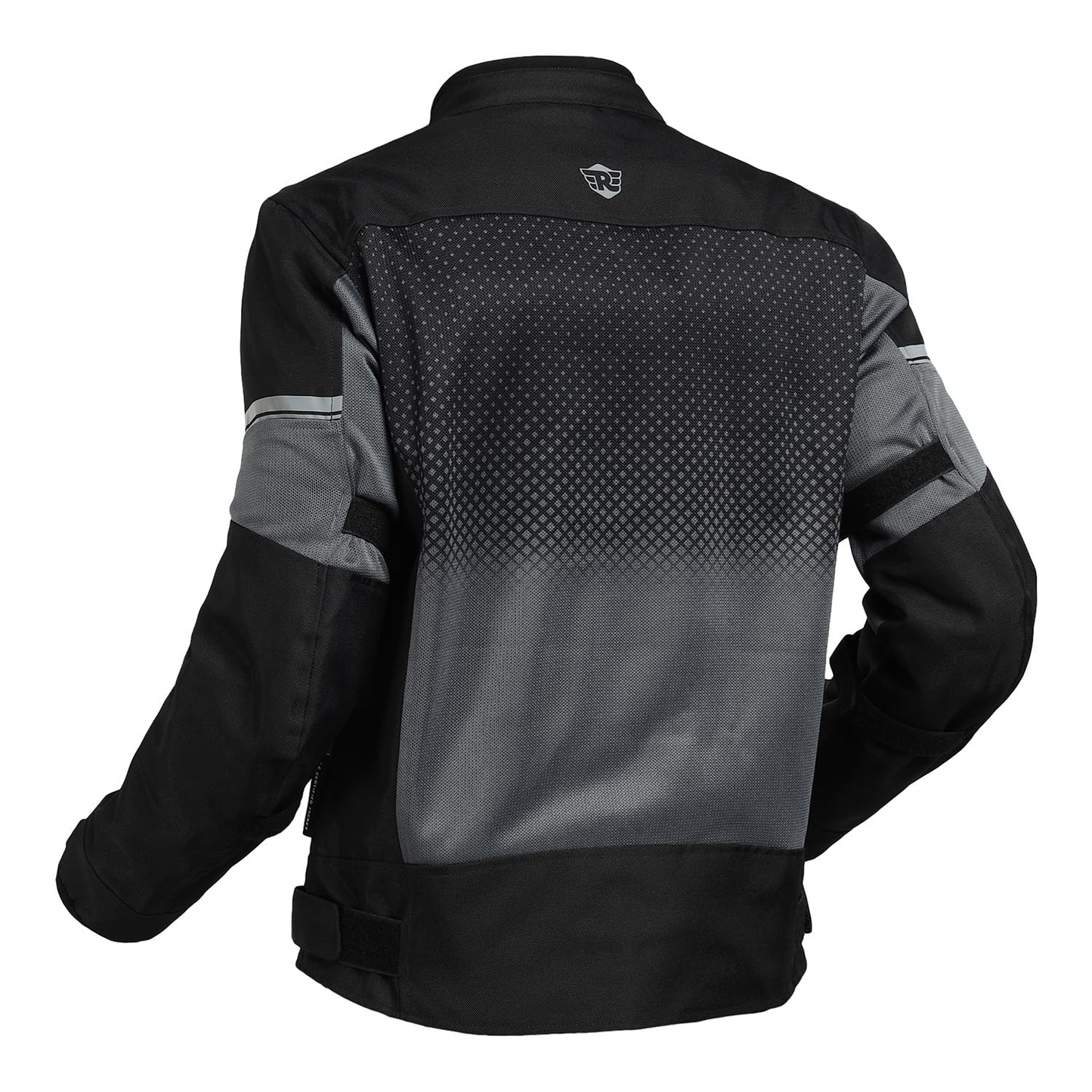 ROYAL ENFIELD HIGH STREET ECO RIDING JACKET|CE level 2 armours at Shoulders & Elbows CE level 2 armour at back, XY CE level 1 armour at Chest|Super soft Neoprene fabric at collar |BLACK 2XL