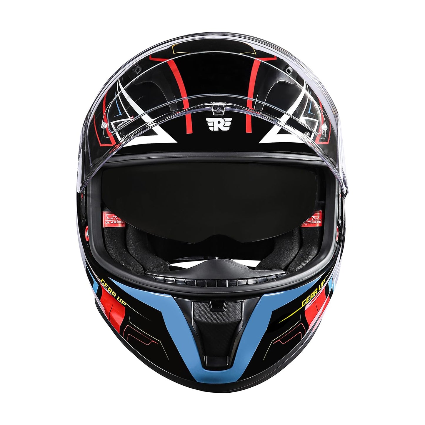 Royal Enfield Speedx Helmet Full Face Gearup | ISI and DOT Certified Riding Helmet | Anti-Fog Pinlock System | Better Scratch Resistance | Dual EPS for Perfect Fitting & Absorb Impact BLACK (XL)62 CM