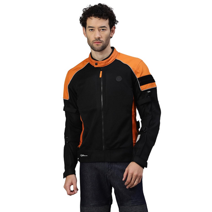 Royal Enfield Streetwind Pro Riding Jacket Orange (L) 42 Cm With Ce Level 2 Protectors At Shoulder, Elbow & Back And Ce Level 1 Ergo Pro-Tech Armours At...