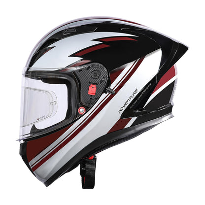 Royal Enfield Speedx FF Avd Id Abs Gl ISI and DOT Certified Riding Helmet Maroon (L) 60 with High Impact Grade Thermoplastic for Superior Impact Protection and Durability