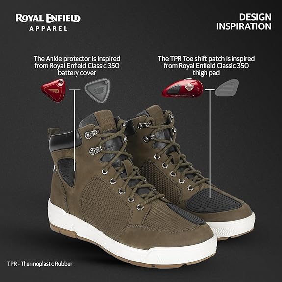 Royal Enfield City Cruising Olive Boots