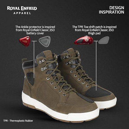 Royal Enfield City Cruising Olive Boots