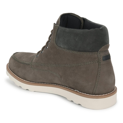 Royal Enfield Mens Legend Boat Shoes Olive