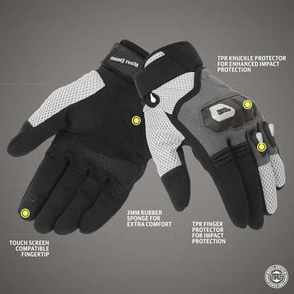 Autodux RE Rambler V3 Riding Gloves Olive,Black,BLue TPR Knuckle Protectors
