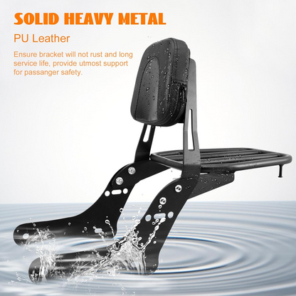 Autodux Fit For Motorcycle Sissy Bar Detachable Rear Passenger Backrest with Luggage Rack Backrest Pad for Honda Rebel 1100 1100T CMX1100 DCT 2021-2024 Replace OEM P/N:08R71-MLA-A00MLA-A00
