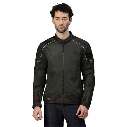 Royal Enfield Men Polyester Standard Length Streetwind V3 Riding Jacket Olive (L) 42 Protectors At Shoulder & Elbow & Pocket For Back Protectors That Can Be Upgraded Ergo Pro-Tech Ce Level 2 Armours