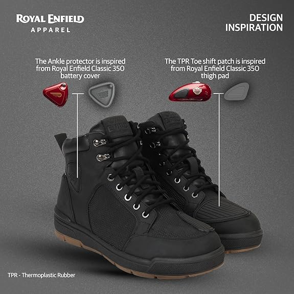 Royal Enfield City Cruising Black Boots