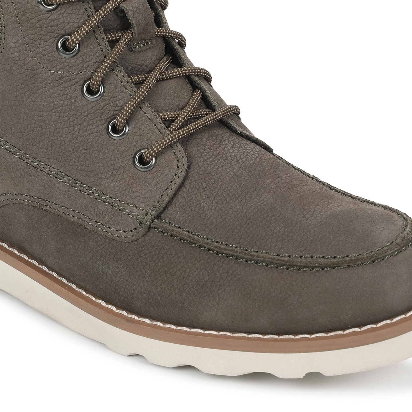 Royal Enfield Mens Legend Boat Shoes Olive